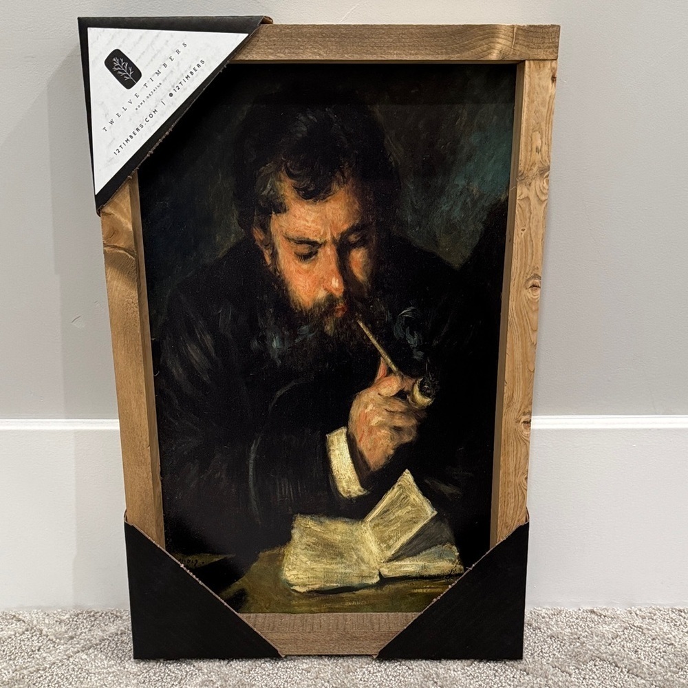 Contemplative Reader Framed Art Print